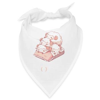 Offizielles Schafshirt Offizielles Schlafshirt - Bandana - Weiß - Vorne