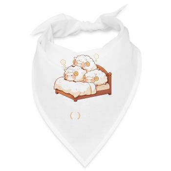 Offizielles Schafshirt Offizielles Schlafshirt - Bandana - Weiß - Vorne
