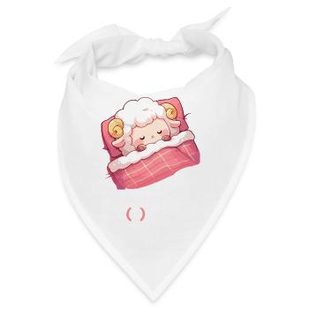 Offizielles Schafshirt Offizielles Schlafshirt - Bandana - Weiß - Vorne