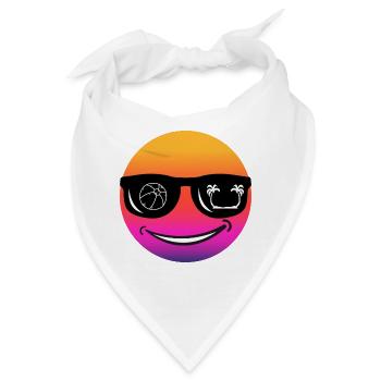Beach Vibes Retro Strand Wasserball - Bandana - Weiß - Vorne