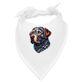 Labrador Retriever Android Design - Bandana - Weiß - Vorne
