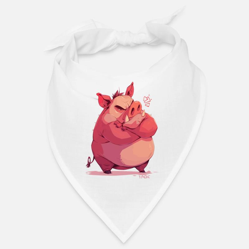 Cochon en colère et offensé Bandana