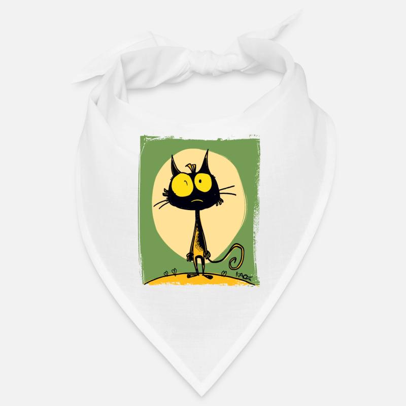 Le chat de dessin animé le plus drôle Bandana