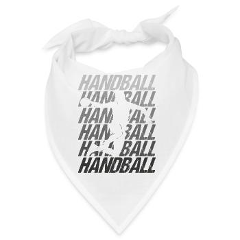 Handball Handballspieler Wurf - Bandana - Weiß - Vorne