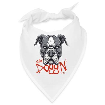 Unvorbereitet allein etwas riskieren, unverfälscht - Bandana - Weiß - Vorne