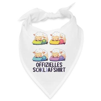 Offizielles Schafshirt Offizielles Schlafshirt - Bandana - Weiß - Vorne