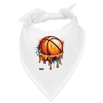 Spritziger Basketball - Bandana - Weiß - Vorne