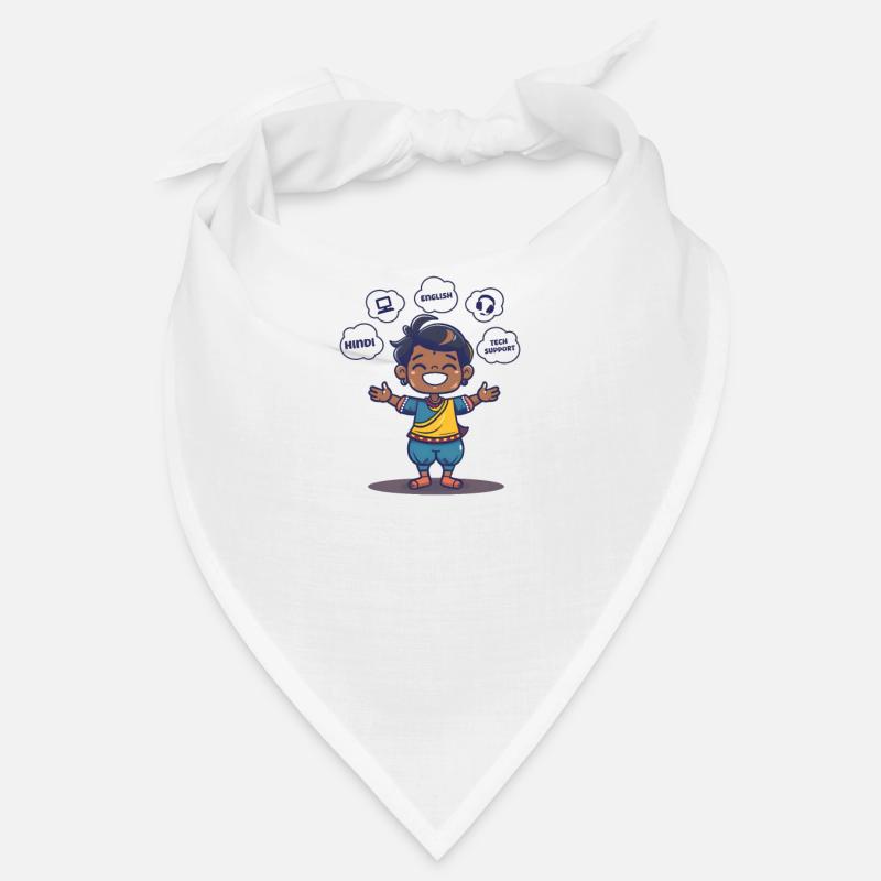 Indianer sprechen Hindi, Englisch Technischer Support Bandana