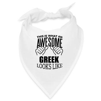 Griechenland, Griechenland, Griechenland, Griechenland - Bandana - Weiß - Vorne
