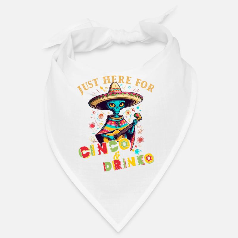 Fiesta Alien Spruch Lustiger Cinco de Mayo Bandana