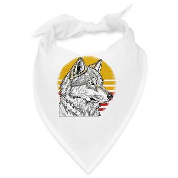 WOLF SONNE - Bandana - Weiß - Vorne