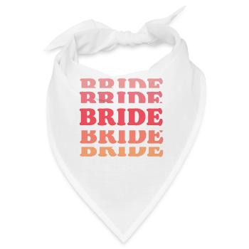 Braut Team Braut Hochzeit Junggesellenabschied Braut Braut Braut Braut - Bandana - Weiß - Vorne