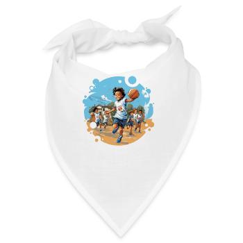 Basketballer Zubehör Basketball-spieler Kinder - Bandana - Weiß - Vorne