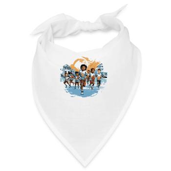 Basketballer Zubehör Basketball-spieler Kinder - Bandana - Weiß - Vorne