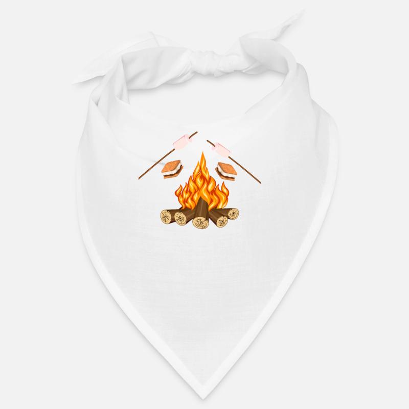 Il est temps de s’amuser à la remorque Glamping Backpacking - Bandana - blanc