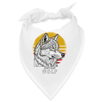 JUST SAY WOLF - Bandana - Weiß - Vorne