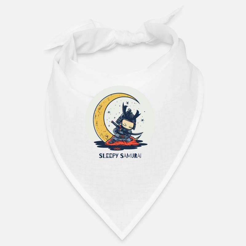 Mignon Drôle Dormant Samouraï et Lune Bandana