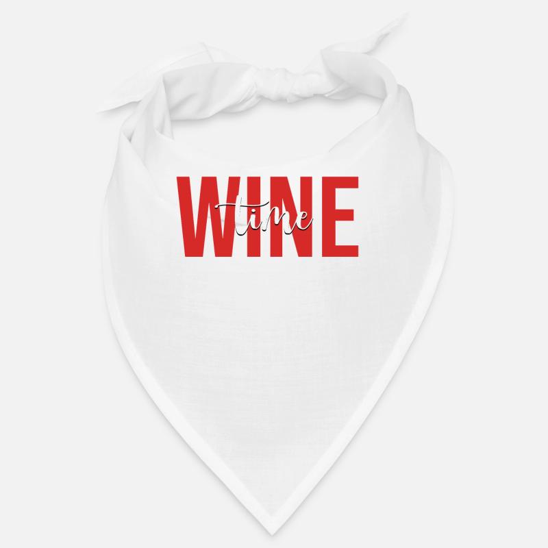 Weintrinker trinkt Weinglas Bandana
