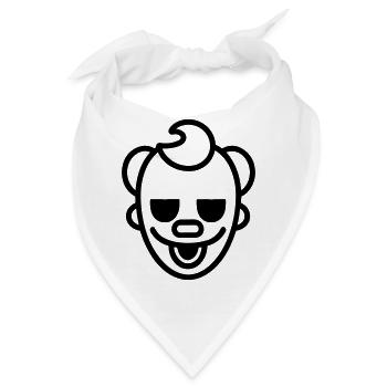 Clown - Bandana - Weiß - Vorne