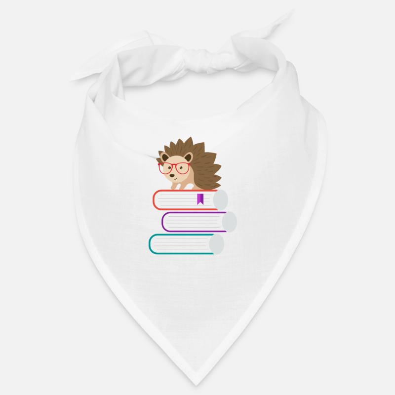 Adorable Hedgehog Book Nerd - Jeu de mots amusant sur le hérisson Bandana