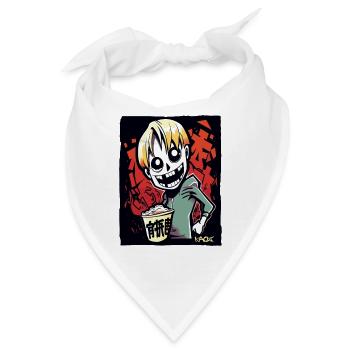 Funny Funky Young GEN Z-ombie - Bandana - Weiß - Vorne