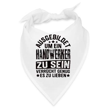 Handwerker Handwerk Handwerker Lustig Meister - Bandana - Weiß - Vorne