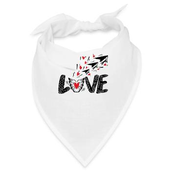 Drachenflieger Deltasegler Hanggleiter - Bandana - Weiß - Vorne