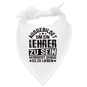 Lehrer Schule Lehramt Studenten Lehrerin - Bandana - Weiß - Vorne
