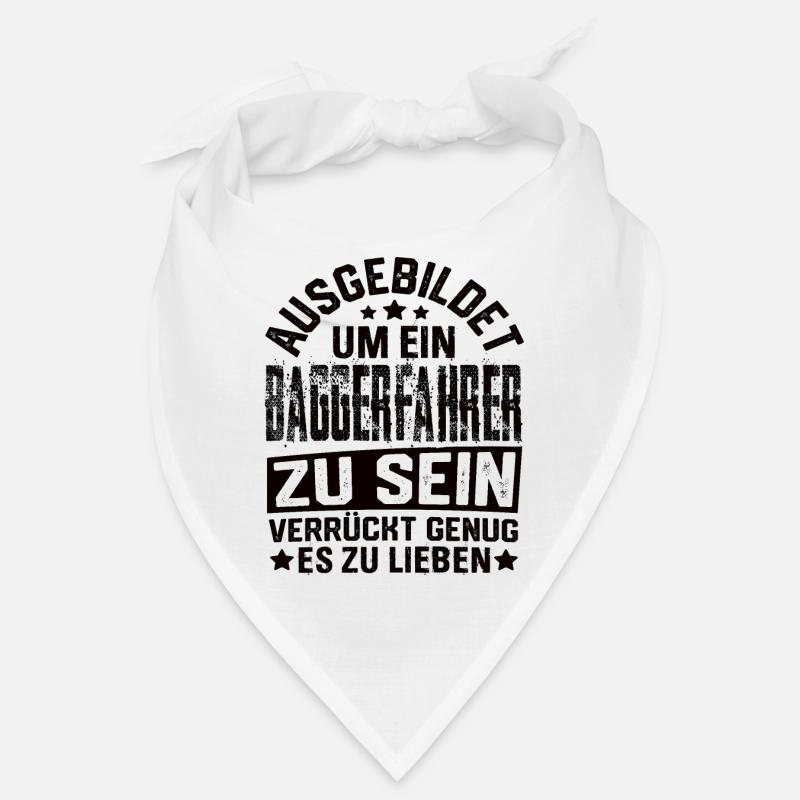 Baggerfahrer Bagger Baugeräteführer Schaufelbagger Bandana