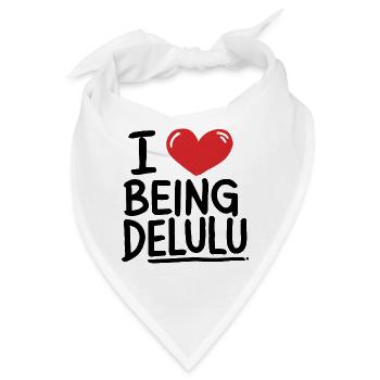 ICH LIEBE ES, DELULU ZU SEIN - Bandana - Weiß - Vorne