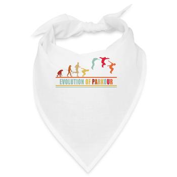 Freerunning Freerunner Hindernisparkour laufen - Bandana - Weiß - Vorne