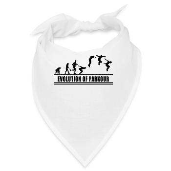 Freerunning Freerunner Hindernisparkour laufen - Bandana - Weiß - Vorne