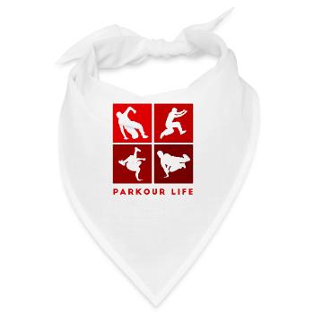 Parkour-Life Freerunning Freerunner - Bandana - Weiß - Vorne