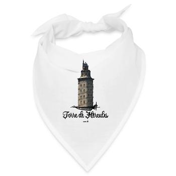 Torre de Hércules Leuchtturm - Bandana - Weiß - Vorne