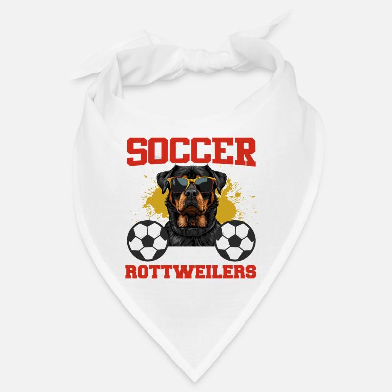 Rottie owner LIVE IS BETTER WITH SOCCER AND Bandana
