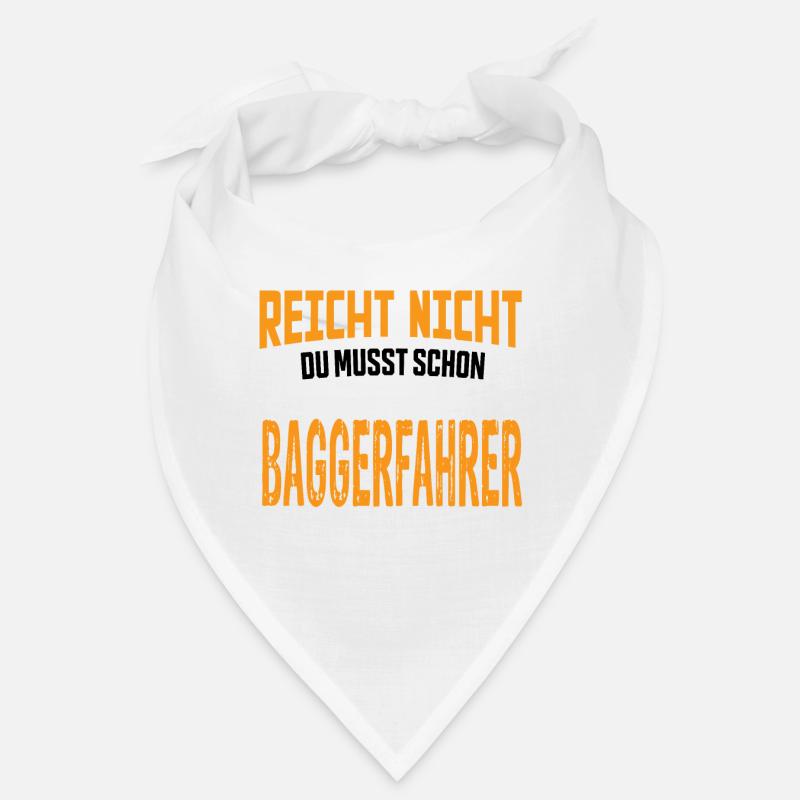 Excavator Driver Excavator Civil Engineering Construction Equipment Operator Saying Bandana