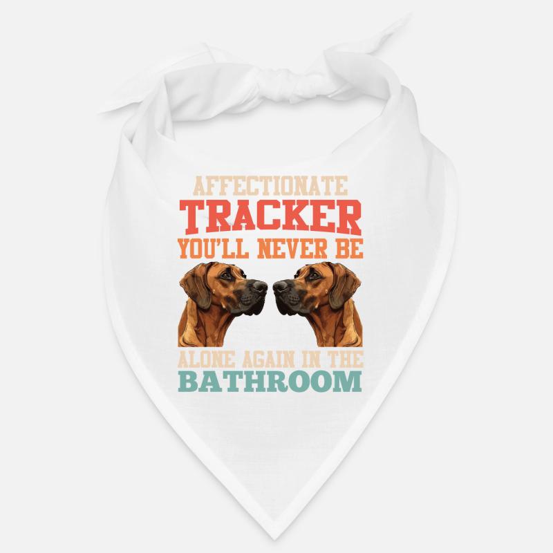 Rhodesian Ridgeback Besitzer AFFECTIONATE TRACKER - Bandana - Weiß