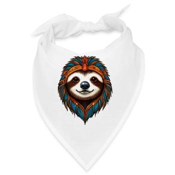 Häuptling der Faultiere - Bandana - Weiß - Vorne