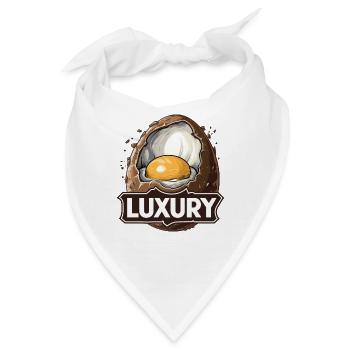 Creme-Schokoladen-Ei ist purer Luxus - Bandana - Weiß - Vorne