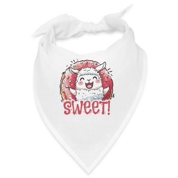 Niedliches Schaf: Süß und Liebenswert - Bandana - Weiß - Vorne