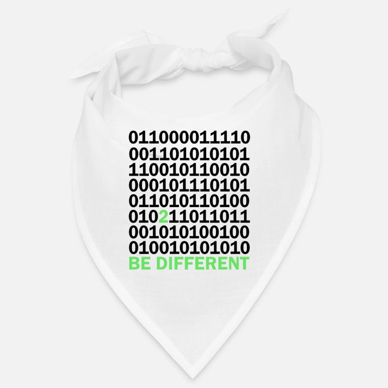 Cadeau Be Different Binary Code Nerd Bandana