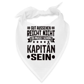 Kapitän - Bandana - Weiß - Vorne