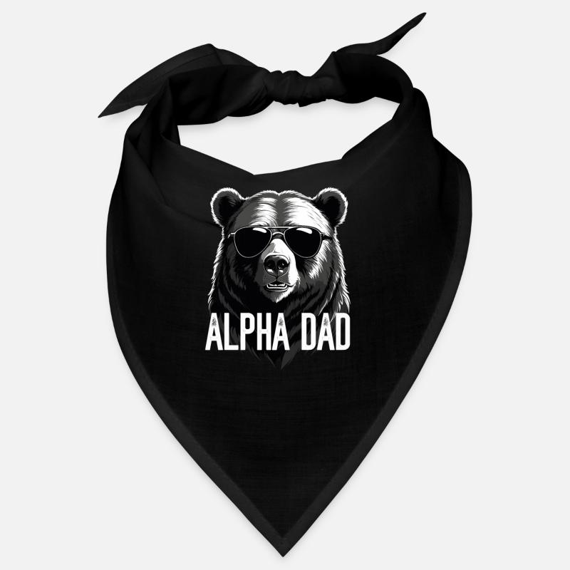 Alpha Dad Funny Bear Father Perfect Style Bandana