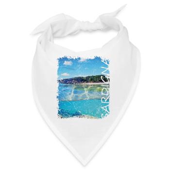 Sardinien Sardigna - Bandana - Weiß - Vorne