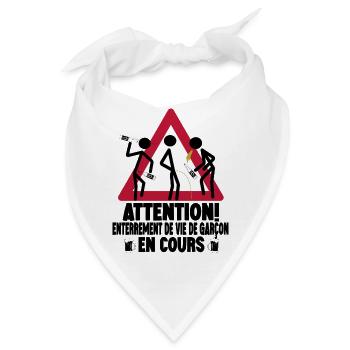 Junggesellenabschied Team Junggesellenabschied Bräutigam Humor - Bandana - Weiß - Vorne