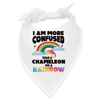 Ich Bin Verwirrter Als Ein Chamäleon - Bandana - Weiß - Vorne