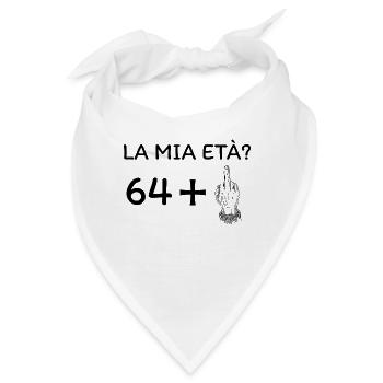 Mein Alter 65 - Bandana - Weiß - Vorne