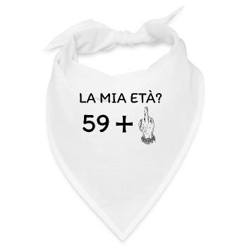 Mein Alter 60 - Bandana - Weiß - Vorne