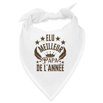 Bester Vater des Jahres - Bandana - Weiß - Vorne