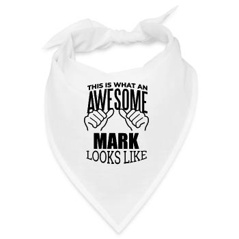 Mark Mark Mark - Bandana - Weiß - Vorne